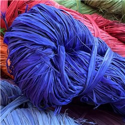 Rainbow Coloured Raffia Hank 250g Purple_2